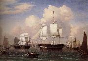 unknow artist Warship France oil painting artist
